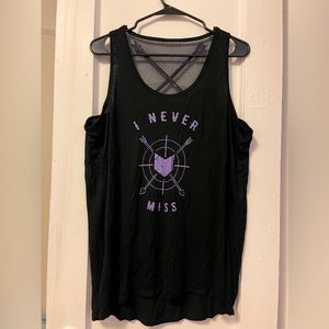 Her Universe – Marvel Avengers Hawkeye Arrow tank top